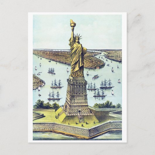 standbeeld van de stad New York Briefkaart (Voorkant)
