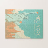  standbeeld van de stad New York Legpuzzel (Horizontaal)
