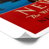  standbeeld van de stad New York Poster (Hoek)