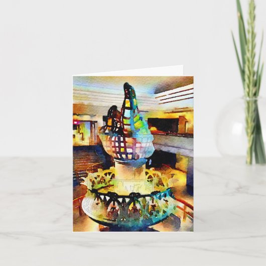 Standbeeld van de toortswaterverf van de Vrijheid Kaart (Voorkant)