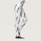 Standbeeld van de Vrijheid 4 juli Glitter Leggings (Rechts)