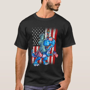 Standbeeld van de Vrijheid 4 juli T-shirt Jongens