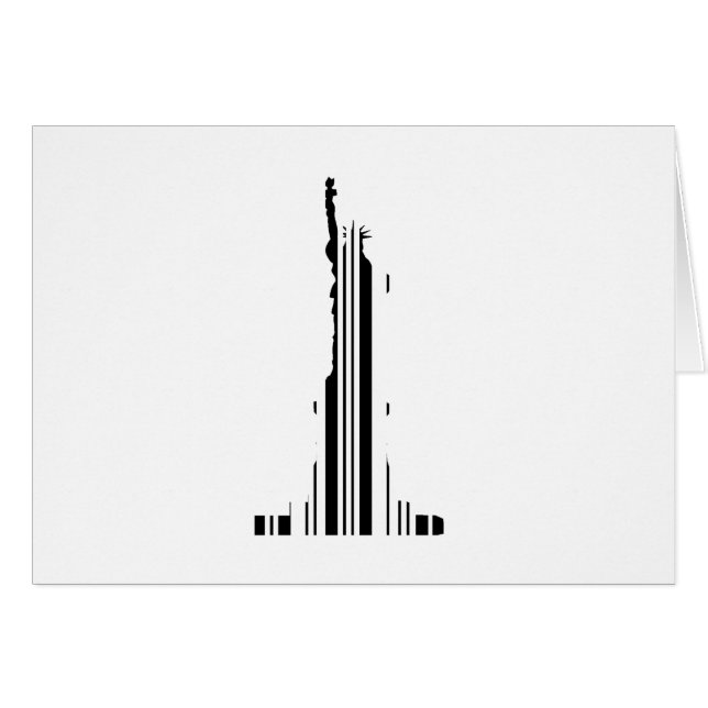 STANDBEELD VAN DE VRIJHEID BAR CODE New York Barco (Voorkant Horizontaal)
