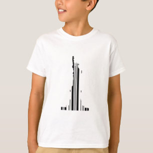 STANDBEELD VAN DE VRIJHEID BAR CODE New York Barco T-shirt