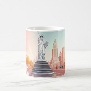 Standbeeld van de Vrijheid in New York City. Koffiemok