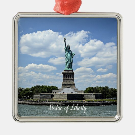 Standbeeld van de Vrijheid, Liberty Island, Metalen Ornament (Voorkant)