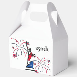 Standbeeld van de Vrijheid met Vuurwerk 250e Onafh Bedankdoosjes