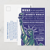 Standbeeld van de Vrijheid, Moeder der Ballingen - Briefkaart (Voorkant / Achterkant)