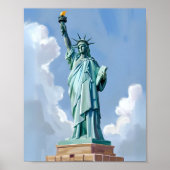 Standbeeld van de Vrijheid New York City Poster (Voorkant)