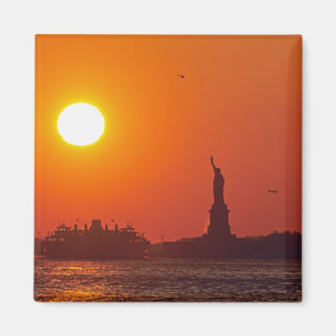 Standbeeld van de Vrijheid, New York Harbor, NY, U Magneet