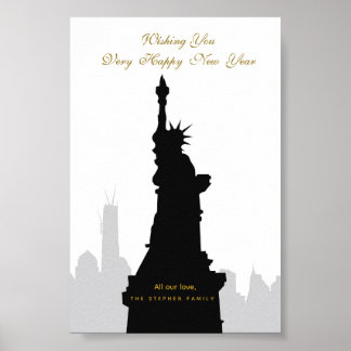 Standbeeld van de Vrijheid & New York Poster