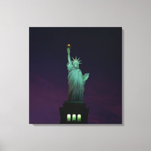 Standbeeld van de Vrijheid, New York, USA 6 Canvas Afdruk