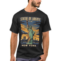 Standbeeld van de Vrijheid New York Vintage Reispo