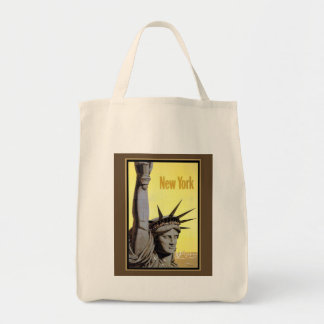 standbeeld van de vrijheid New York vintage reispo Tote Bag