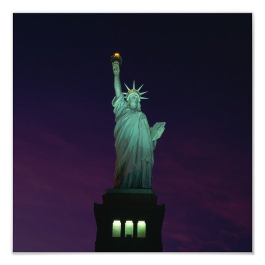 Standbeeld van de Vrijheid, New York, VS 7 Foto Afdruk (Voorkant)
