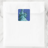 Standbeeld van de Vrijheid, New York, VS 8 Vierkante Sticker (Tas)