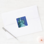 Standbeeld van de Vrijheid, New York, VS 8 Vierkante Sticker (Envelop)