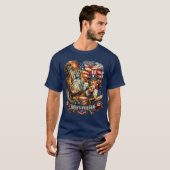 Standbeeld van de Vrijheid & Oom Sam Vrijheid T-sh T-shirt (Voorkant volledig)