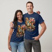 Standbeeld van de Vrijheid & Oom Sam Vrijheid T-sh T-shirt (Unisex)