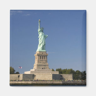 Standbeeld van de Vrijheid op Liberty Island in Ne Magneet