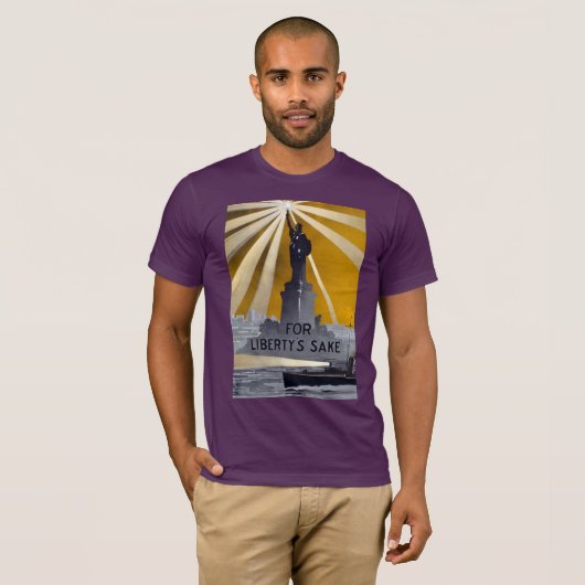 Standbeeld van de Vrijheid, US Navy Bescherm Ameri T-shirt (Voorkant volledig)