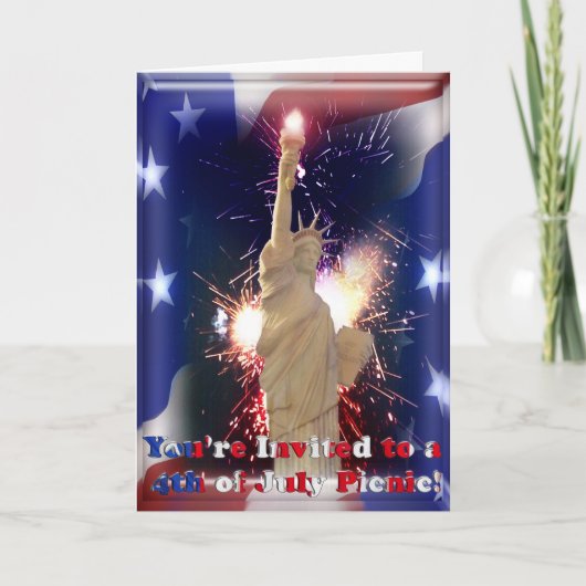 Standbeeld van de Vrijheid, Vuurwerk & Amerikaanse (Voorkant)