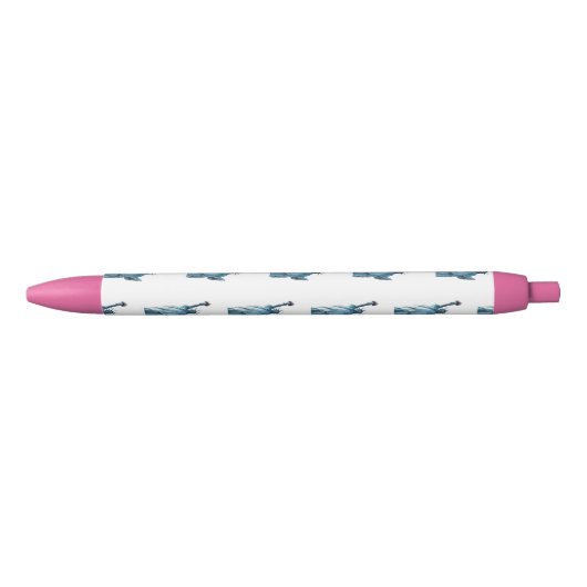 Standbeeld van de Vrijheid Zwarte Inkt Pen (Voorkant)