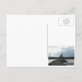 standbeeld van een visser briefkaart (Achterkant)