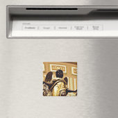 Standbeeld van engel in goud magneet (Insitu (Vaatwasser))