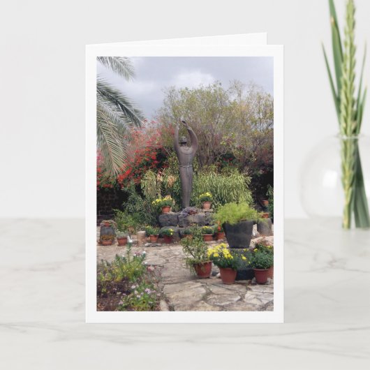 Standbeeld van Frans van Assisi in Kafarnaüm Kaart (Voorkant)