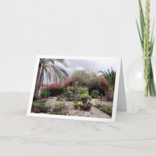 Standbeeld van Frans van Assisi in Kafarnaüm Kaart (Voorkant)