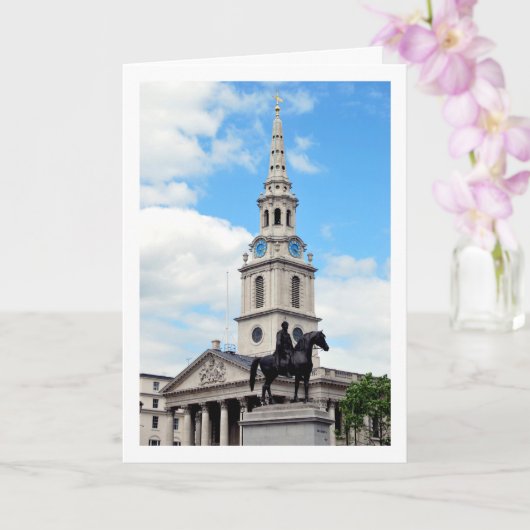 Standbeeld van George IV op Trafalgar Square, Lond Kaart (Orchidee)
