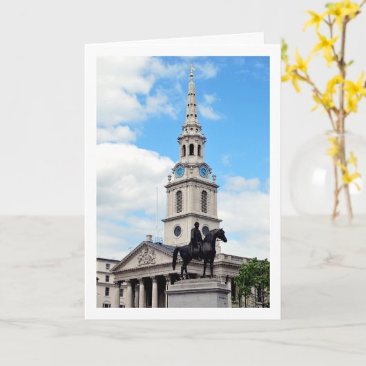 Standbeeld van George IV op Trafalgar Square, Lond Kaart (Gele Bloem)