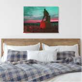 STANDBEELD VAN GLOUCESTER VIS SER OMWIKKELD CANVAS AFDRUK (Insitu (Slaapkamer))