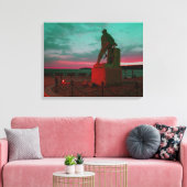 STANDBEELD VAN GLOUCESTER VIS SER OMWIKKELD CANVAS AFDRUK (Insitu (Woonkamer))