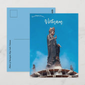 Standbeeld van Guanyin in Tay Ninh Vietnam Briefkaart (Voorkant / Achterkant)