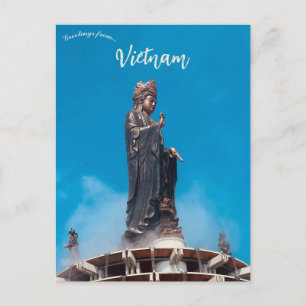 Standbeeld van Guanyin in Tay Ninh Vietnam Briefkaart