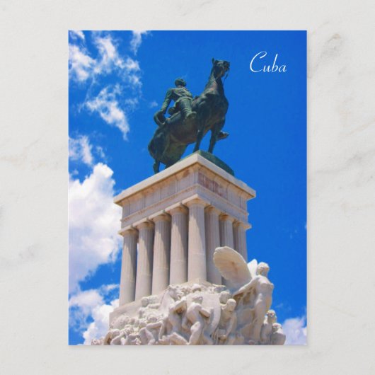 standbeeld van havana briefkaart (Voorkant)