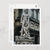 Standbeeld van Hercules en Cacus, Briefkaart van F (Voorkant / Achterkant)