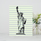 Standbeeld van het Briefhoofd van de Vrijheid (Staand voorkant)