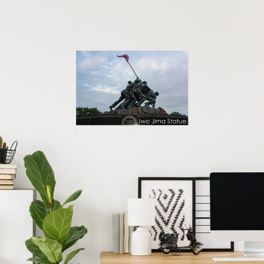 standbeeld van het Poster Iwo Jima (Thuiskantoor)