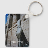 Standbeeld van Horus, Edfu Temple, Egyptische Sleu Sleutelhanger (Achterkant)