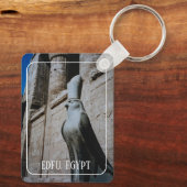 Standbeeld van Horus, Edfu Temple, Egyptische Sleu Sleutelhanger (Achterkant)