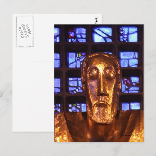 Standbeeld van Jezus, Kaiser Wilhelm Memorial Chur Briefkaart (Voorkant / Achterkant)