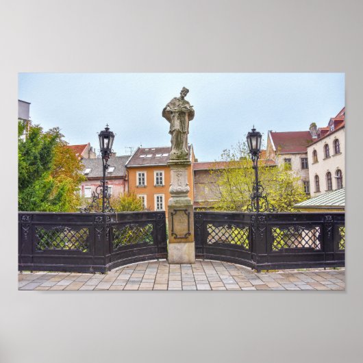 Standbeeld van Johannes van Nepomuk, Bratislava, S Poster (Voorkant)