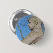 Standbeeld van John F. Kennedy in Bonn Ronde Button 5,7 Cm (Voorkant /achterkant)