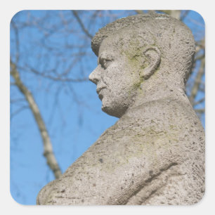 Standbeeld van John F. Kennedy in Bonn Vierkante Sticker