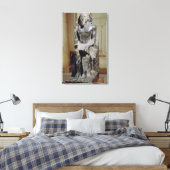 standbeeld van Khafre Canvas Afdruk (Insitu (Slaapkamer))