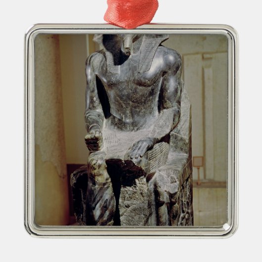 standbeeld van Khafre Metalen Ornament (Voorkant)