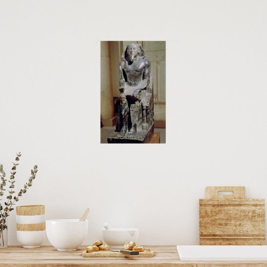 standbeeld van Khafre Poster (Keuken)
